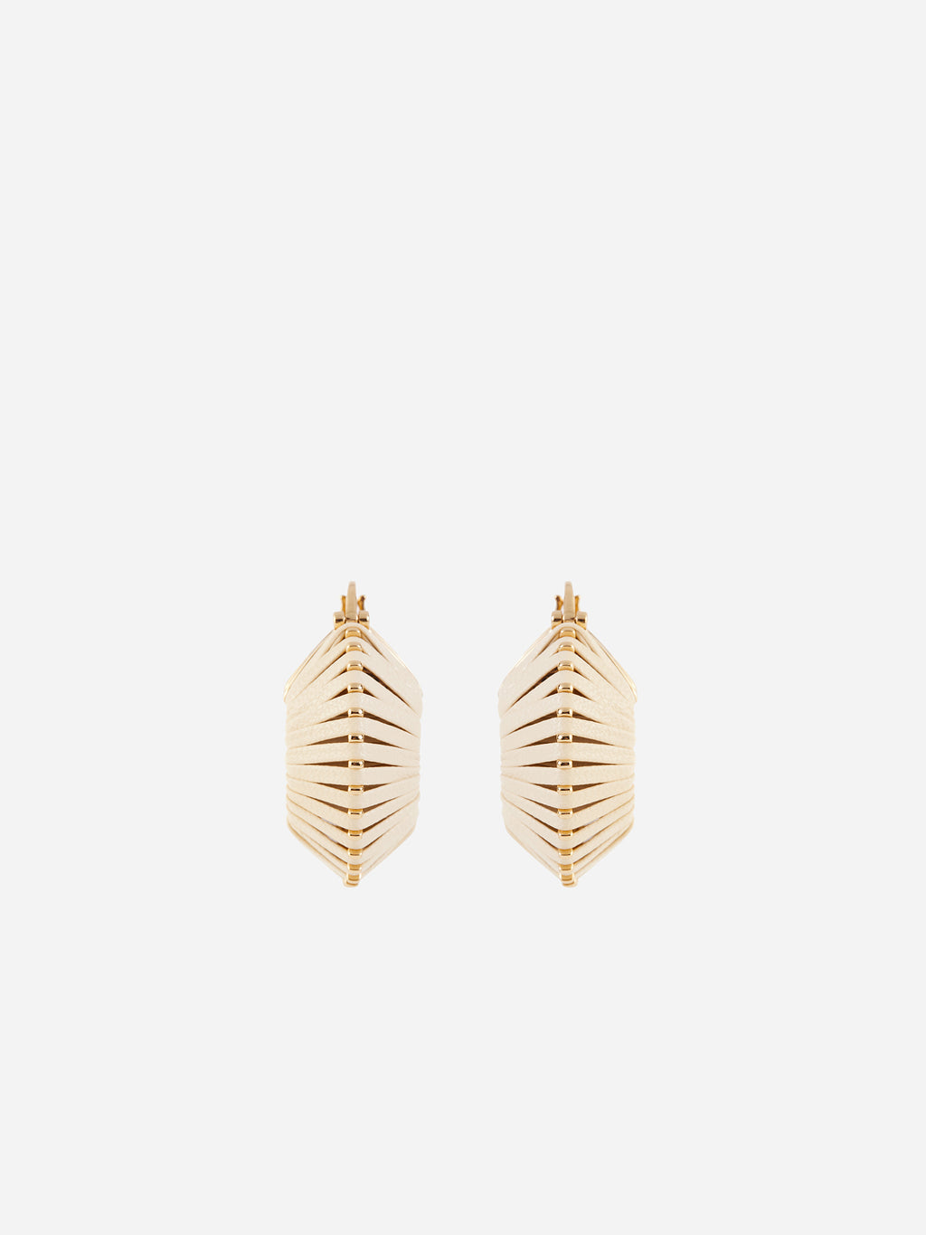 HOOP LEATHER EARRINGS