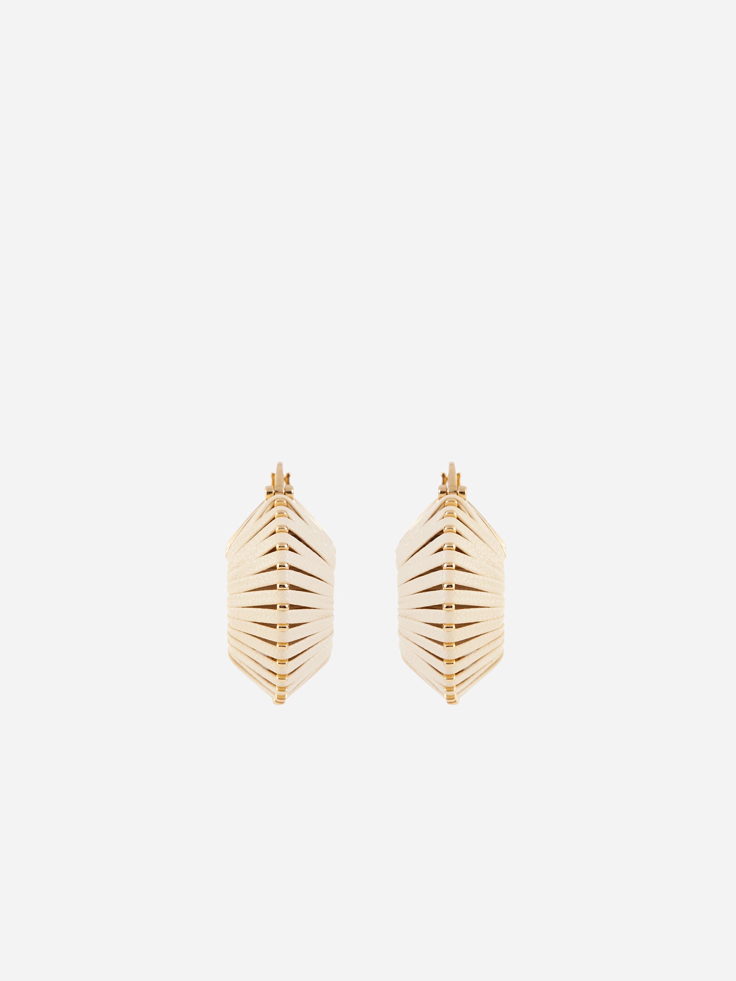 HOOP LEATHER EARRINGS