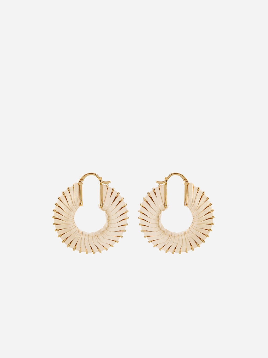 HOOP LEATHER EARRINGS