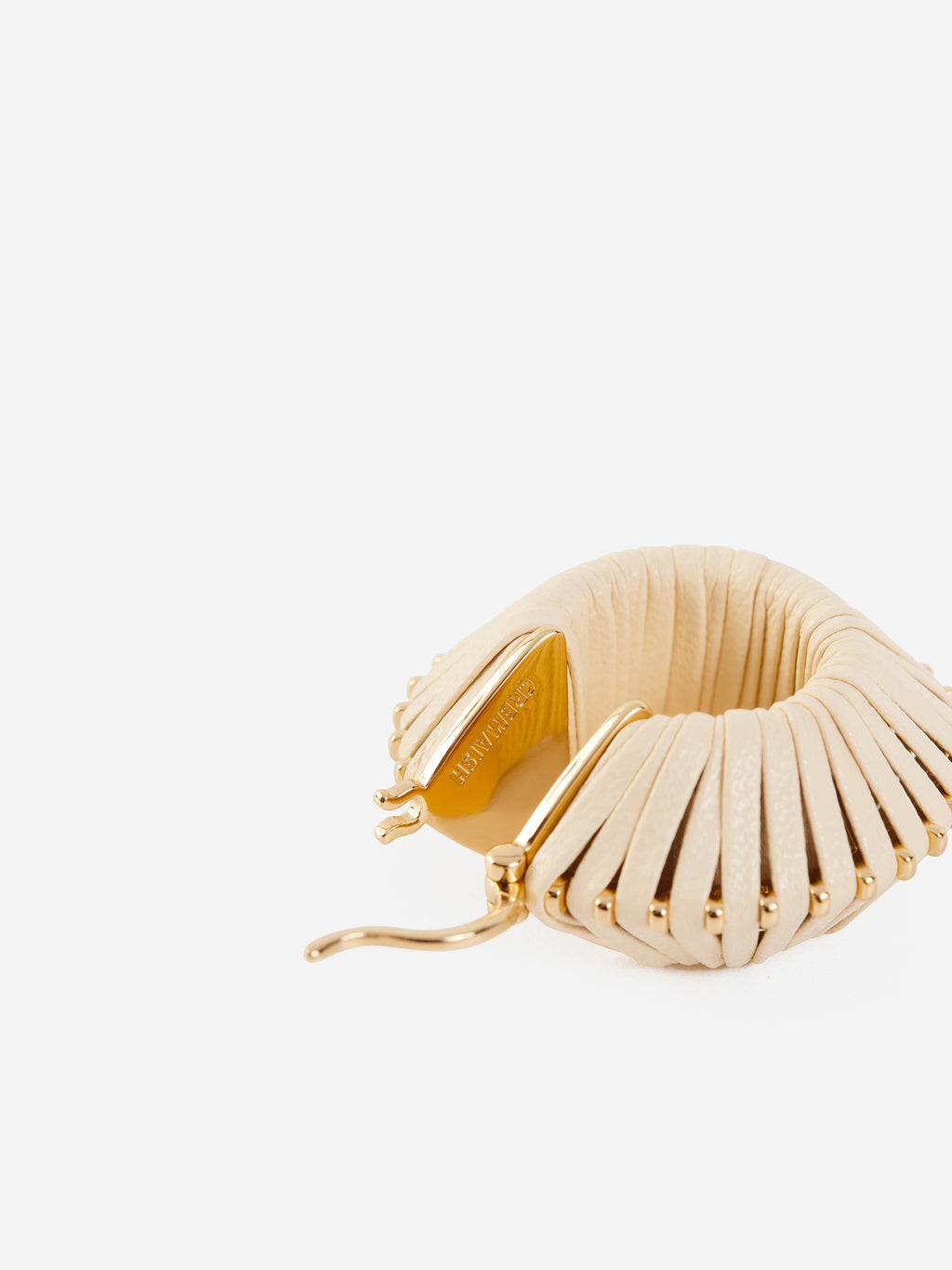 HOOP LEATHER EARRINGS