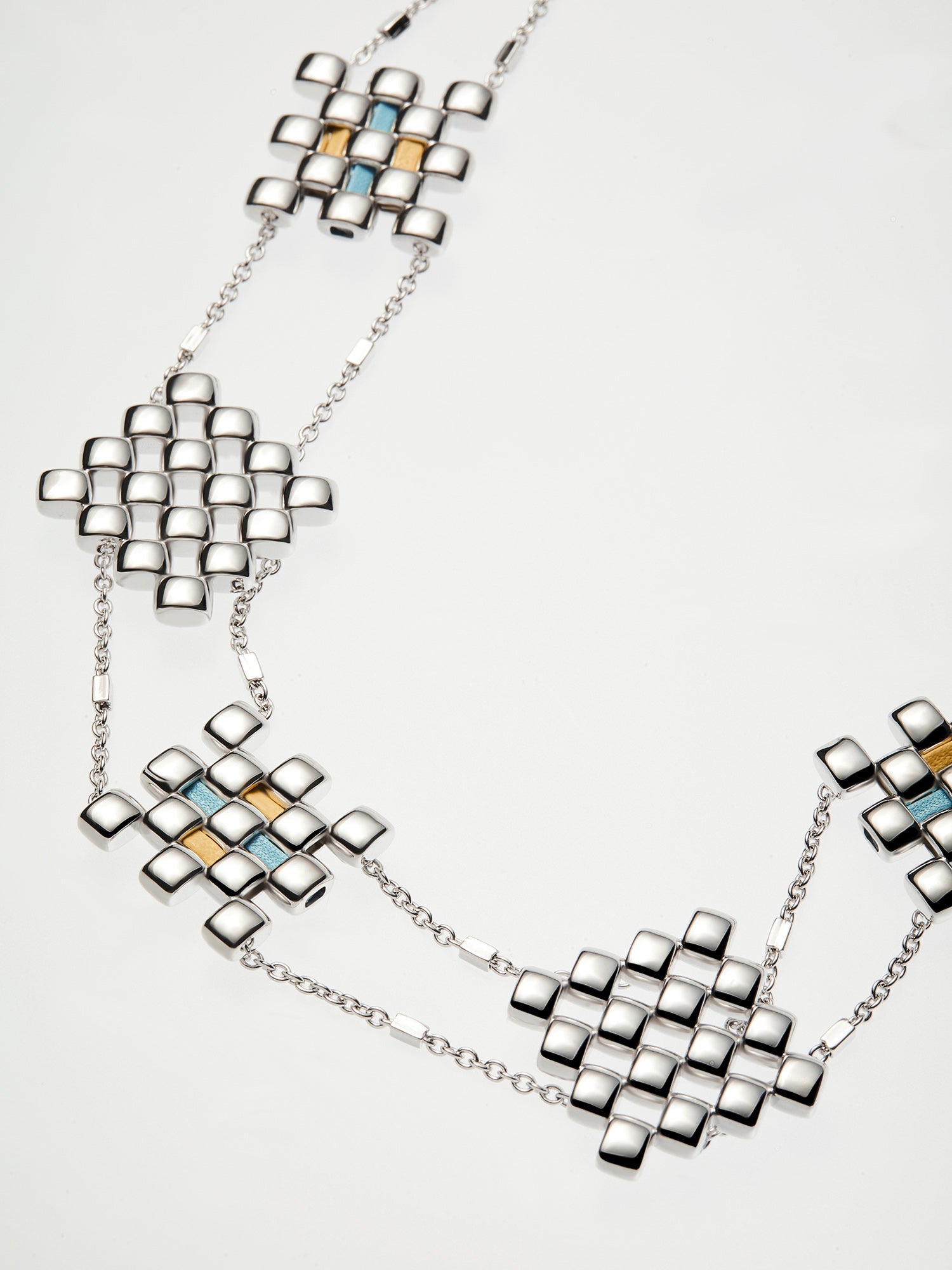RHOMBUS AND SQUARE NECKLACE
