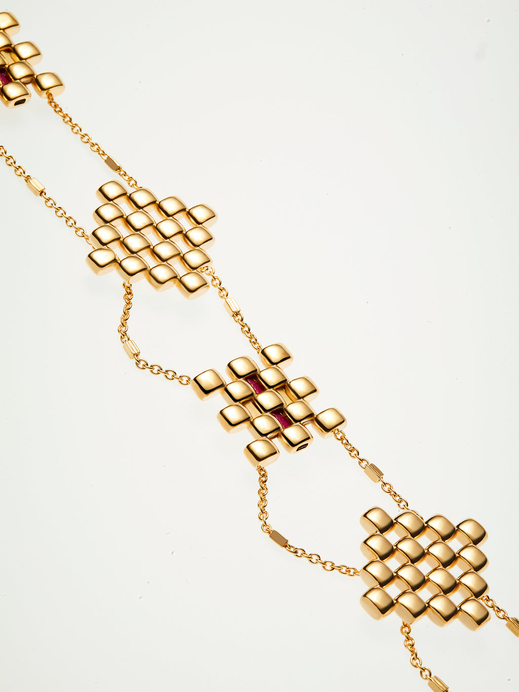 RHOMBUS AND SQUARE NECKLACE